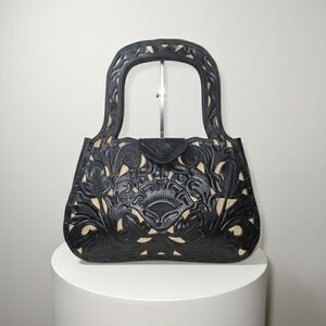 King Ranch Black and Tan Handbag